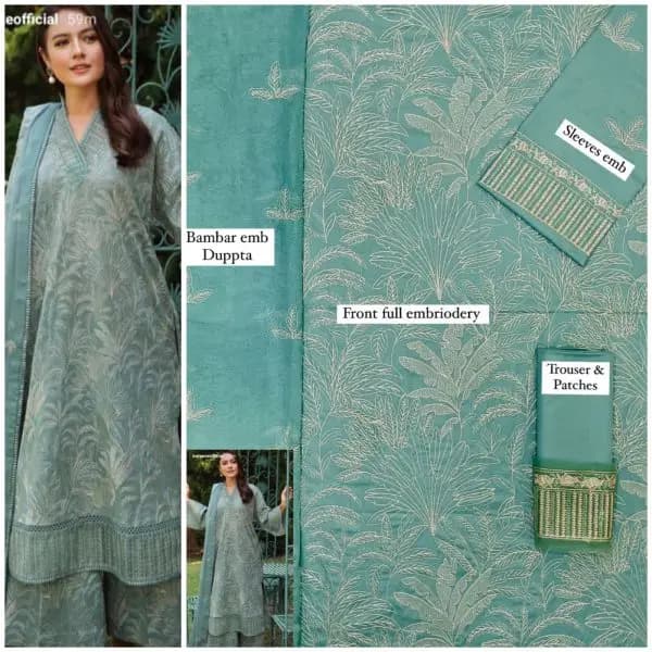 Lawn Suit 3pc Fabric Lawn(unstitched)CL4779