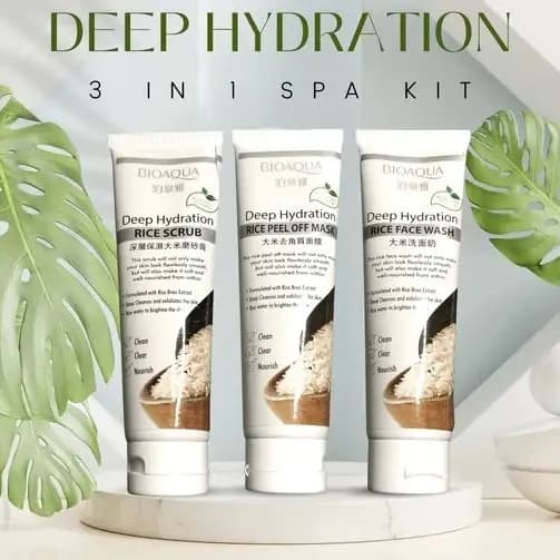 Bio Aqua Rice Kit ( 3 In 1 Spa Deep Cleaning Kit ) HB4772