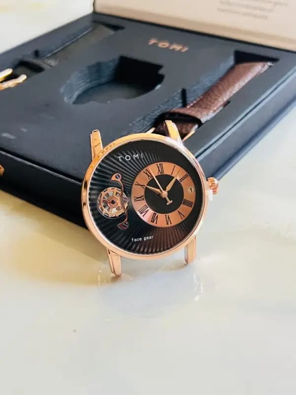 Tomi Face Gear Dual Strap Luxury Business Watch (tomi-104) MM4773