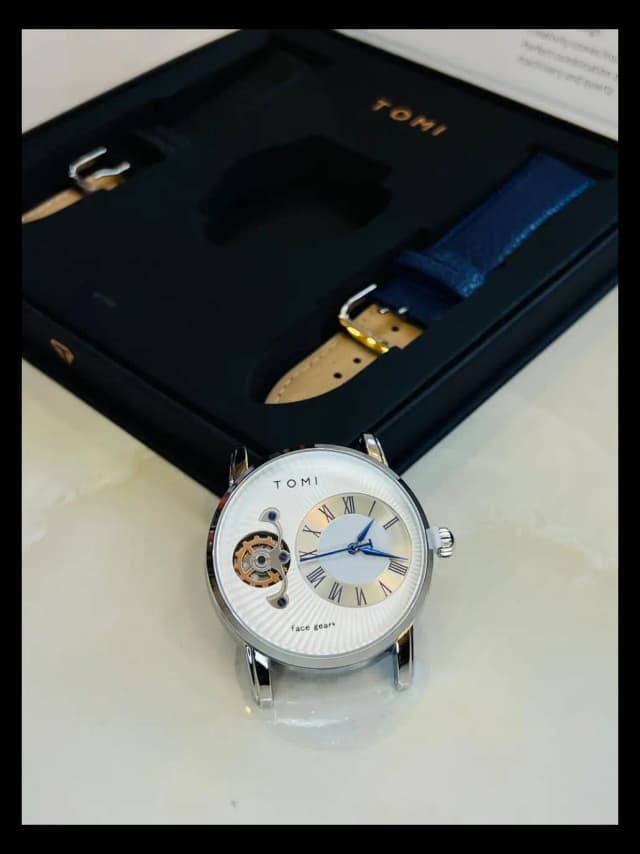 Tomi Face Gear Dual Strap Luxury Business Watch (tomi-104) MM4773