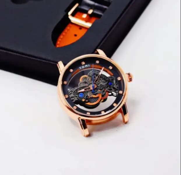 Tomi Face Gear Dual Strap Luxury Business WatchMM4772